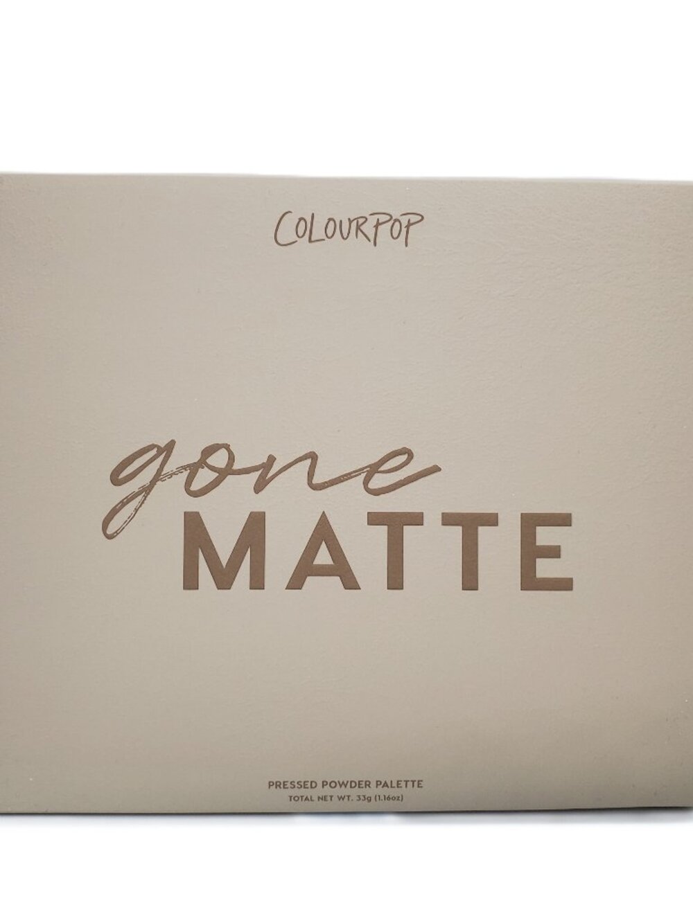 ColourPop GONE MATTE Eyeshadow Palette Full Size 30 Neutrals Nudes Matte Taupes